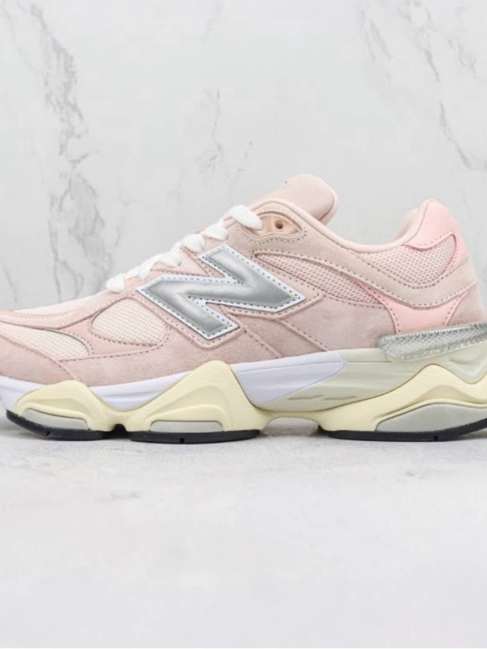 New Balance Pink Suede & Mesh Women's Sneaker